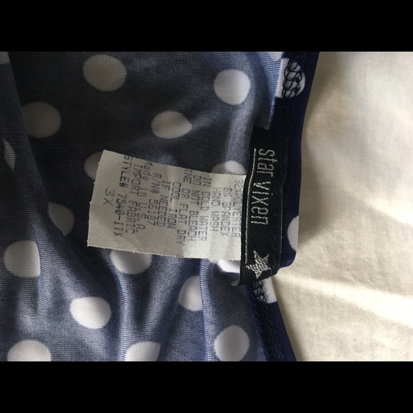 Plus Size Polka Dot Blouse - Picture 2 of 2